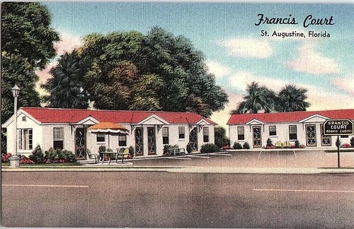 Postcard MOTEL SCENE St. Augustine Florida FL a/10 AI8204