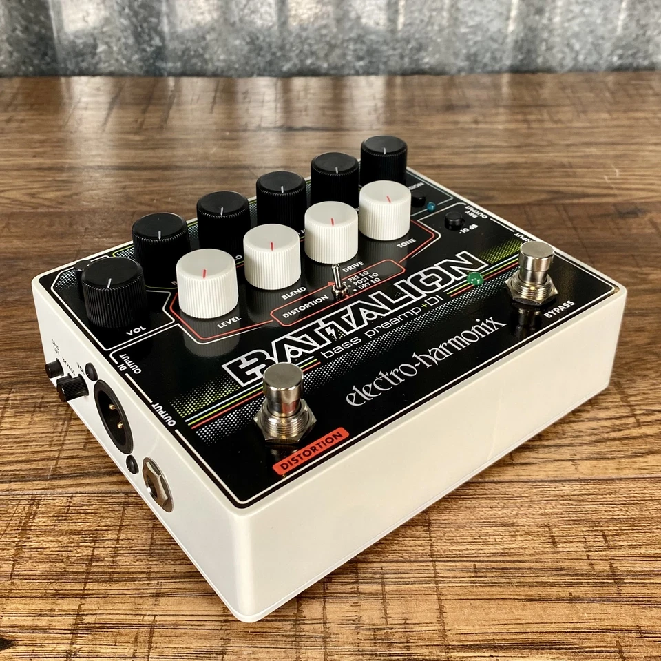 Electro-Harmonix EXH Battalion Bass Preamp EQ Gate DI & Distortion Effect Pedal - Image 3 of 4