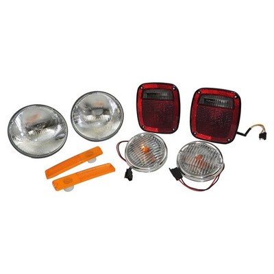 Jeep Light Master Kit - Multi-Color Replacement Components for Front & Rear