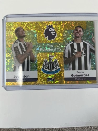 Topps 2025-26 Premier League Pro Partnership #374 Joelinton Bruno Guimaraes/299