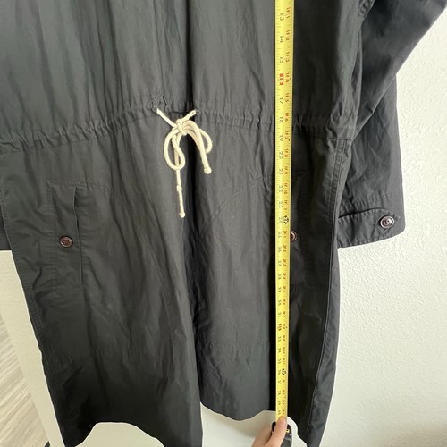 Vintage Ralph Lauren Women’s Hooded Trench Coat Parka Size 12 Black - Picture 5 of 7