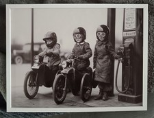 Old school bikers canvas  print 30 X 40 CMS  