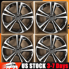 Set Of 4 New 18inch Machined Black Wheel Rim For 2020 2021 2022 Nissan Sentra Sr