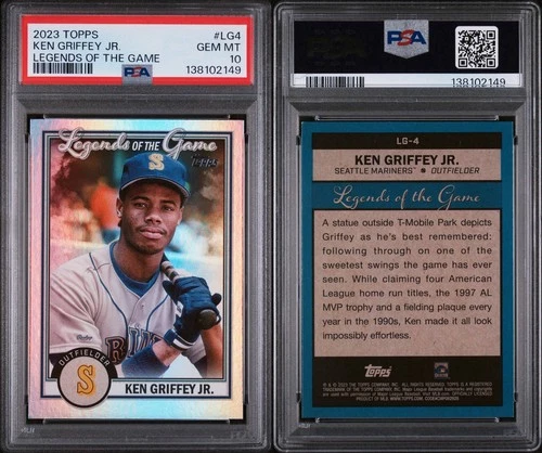 2023 Topps Legends of the Game Ken Griffey Jr EXTREMELY Low POP ONLY 2 PSA 10!!