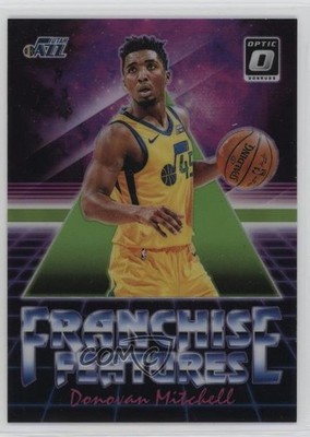 2018-19 Donruss Optic Franchise Features Lime Green Prizm Donovan Mitchell 1dm4