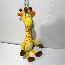 Toys R Us Geoffrey Giraffe Plush Stuffed Animal Medium 2017 Yellow Washable