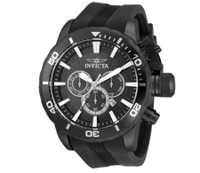 Invicta Corduba Men's 52mm Gunmetal Gray Dial Silicone Chronograph Watch 33705