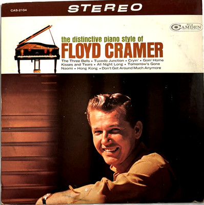 THE DISTINCTIVE PIANO STYLE  OF  FLOYD CRAMER  LP     Camden CAS2104 1966 Stereo