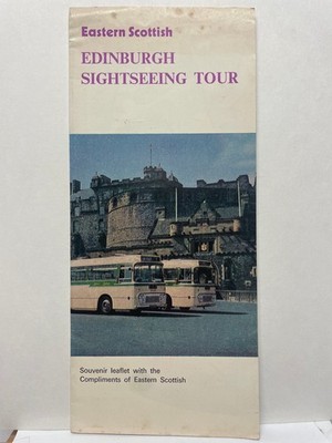 Vintage Eastern Scottish Edinburgh Tour Leaflet 1971 Bus Sightseeing Map