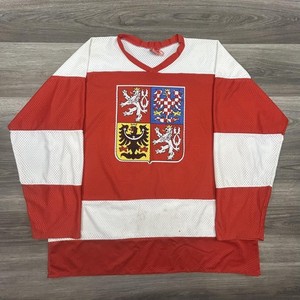 Maillot De Hockey République Tchèque POGGNR - Fabriqué En Russie - Taille M - Occasion