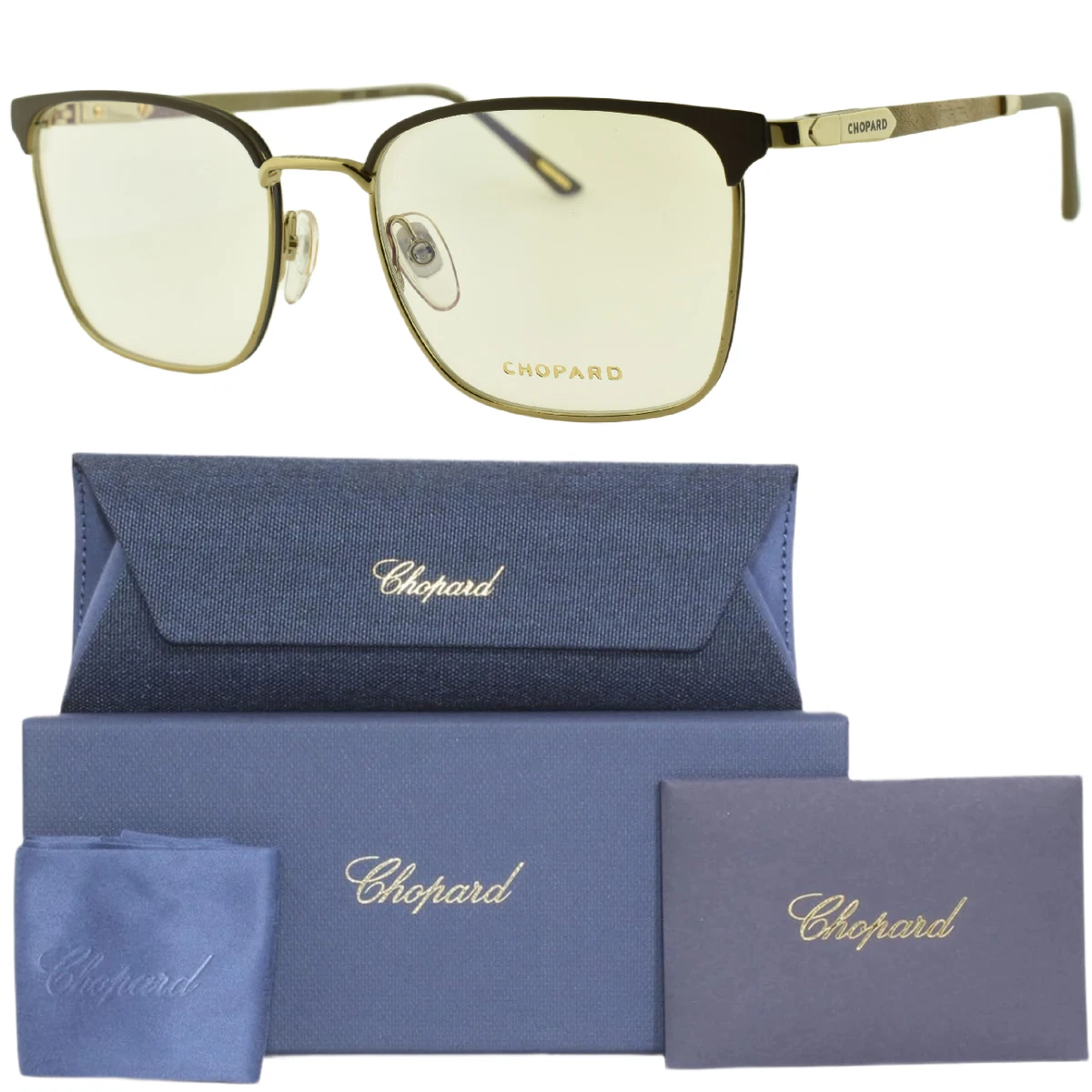 Chopard Brown Metal Eyeglass Frames for sale | eBay display picture 3