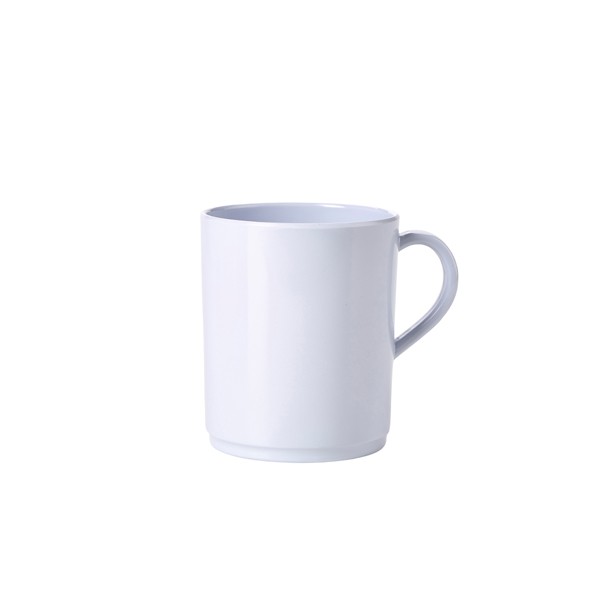 Genware 10oz Melamine Mug White For Hotels Restaurants Kitchen Pack of 6