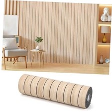 Thick Peel and Stick Wall Panel 3D Wood Grain 15.8" x 118" Self-Adhesive
