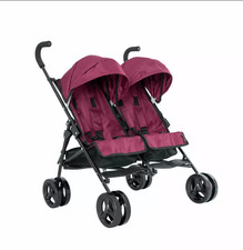 Image of Baby Chic Celuna Twin Doll Stroller Double Pushchair Pram Folding Dolls Buggy 🎁