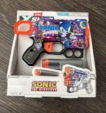 Zuru Xshot Sonic The Hedgehog Skins Flux Mega Sonic Blaster with 8 Darts NEW