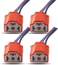 Wiring Harness Headlight Socket Heavy Duty Ceramic Headlight Connector for