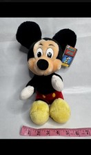 Vintage Mickey Mouse Disneyland at Disney World Hugging Plush With Tags