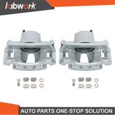 Labwork 2Pcs Front Brake Calipers with Bracket For Jeep Liberty KJ 2002-2007