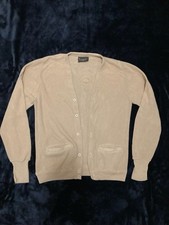 Vintage Lahmar Tan Sweater Cardigan Men’s Size M Made In USA