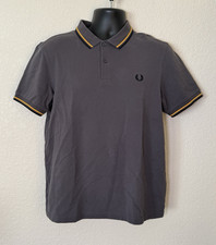 Fred Perry Polo Shirt Mens L Short Sleeve Twin Tipped Collar Pique Cotton Casual