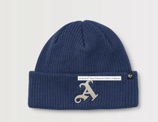 Arsenal Adult Beanie 47 Brand Light Navy Football Hat - New