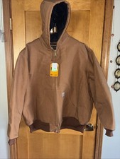 Carhartt Loose-Fit Firm Duck Insulated Flannel-Lined Active Jacket for Men - 3XL