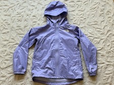 The North Face Girls DryVent Rain Jacket M 10/12 Lavender Hooded TNF