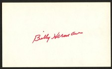 Billy Herman d1992 signed autograph Baseball HOF 3x5 Index Card PSA MC153