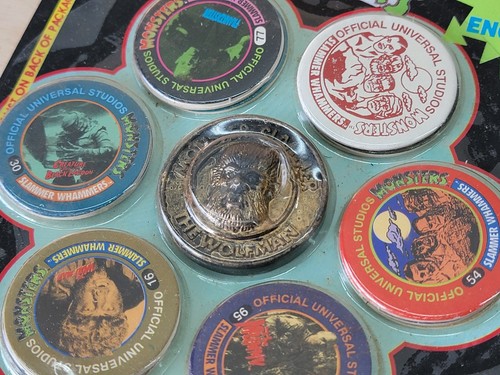 (4) Imperial Universal Studios 1994 Monsters Slammer Whammers Pogs Nuevo en Paquete - Imagen 7 de 11