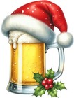 Christmas Beer Cup Wall Art Bedroom Nursery Decor Vinyl Sticker Decal 6 Sizes