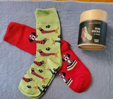 New Set of Two Novelty Unisex Dog Socks