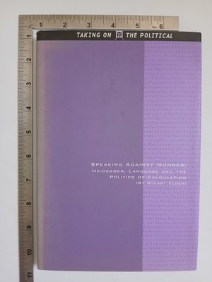 Speaking Against Number Stuart Elden 2006 Hardback Edinburgh Press 1st