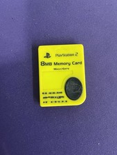 Official Sony Playstation 2 PS2 Memory Card 8MB Magic Gate Nyko Yellow