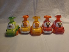 Press and Go Animal Toy Cars Lot of 5 Toddler Friction Powered Vehicles Multi