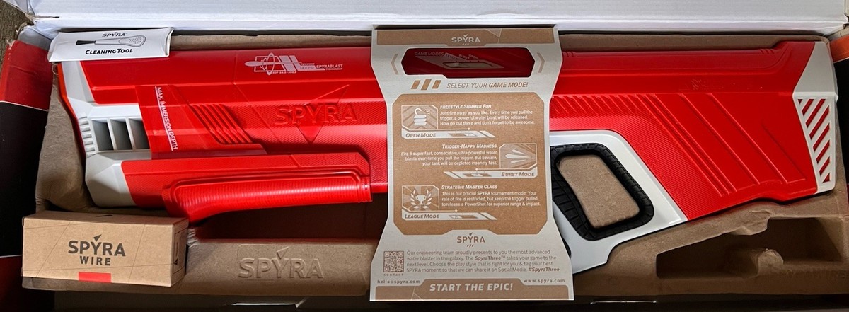 Spyra Three Water Blaster Red SP3R Toys for sale online | eBay