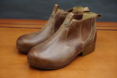 Dansko Boots Womens Size 38 EUR/7.5-8 US Brown Leather Chelsea Ankle Booties