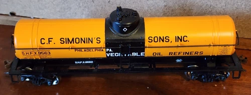 CF Simonin's RR 42' Chemical Tank 9563 Kadee Comp Metal Wheels Built Athearn HO - Picture 3 of 7