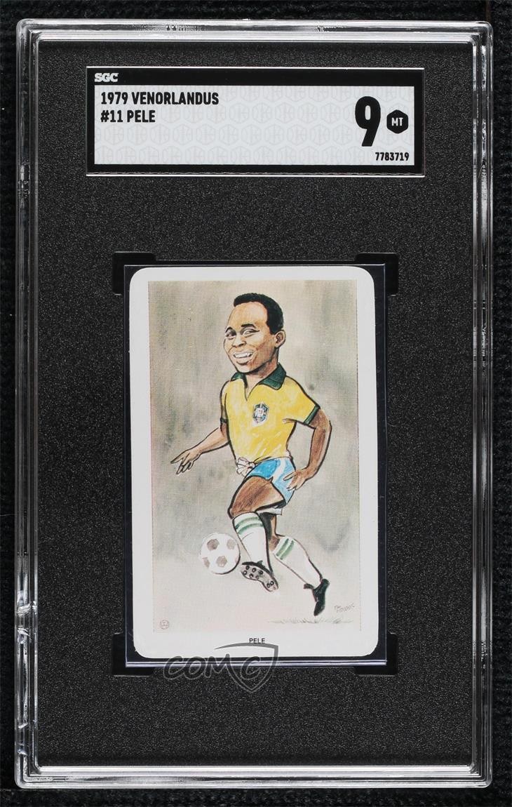 1979 Venorlandus World of Sport Our Heroes Flik-Cards Pele #11 SGC 9 MINT 0d08