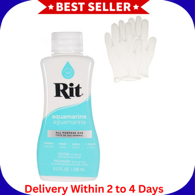 Rit Dye   Liquid Fabric Dye for Crafting, Clothing, and Décor   8 oz