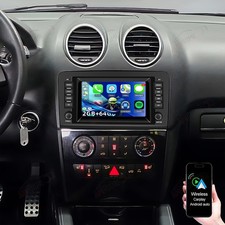 F&uuml;r Mercedes-Benz ML Klasse W164 2005-2011 ML300 Android 15 Autoradio GPS Navi