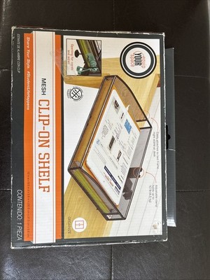 Mesh Clip On Shelf - Dorm Loft - Removable Insert