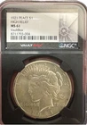 1921-P Peace Dollar High Relief NGC MS-61