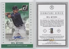 2015 Panini Donruss Signature Series Green /10 Wil Myers #58 Auto