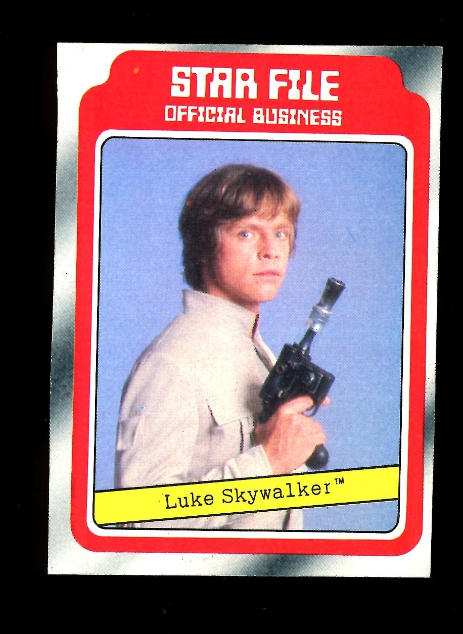 1980 TOPPS STAR WARS THE EMPIRE STRIKES BACK #2 Star File Luke Skywalker QTY