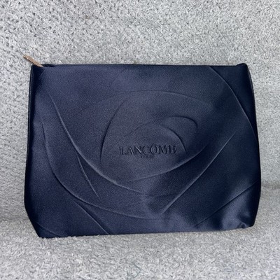 LANCOME Rose Navy Makeup Bag Toiletry Pouch Cosmetic Case 9 X 7 X 1.5  - New
