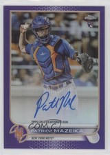 2022 Topps Chrome Rookie Purple Refractor /250 Patrick Mazeika #RA-PM Auto 19l2