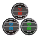 Teltek Inside Outside Auto Thermometer Gauge for any semi, trucks or cars