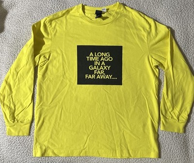 H&M Star Wars Yellow Medium Long Sleeve A Long Time Ago In Galaxy Far Away