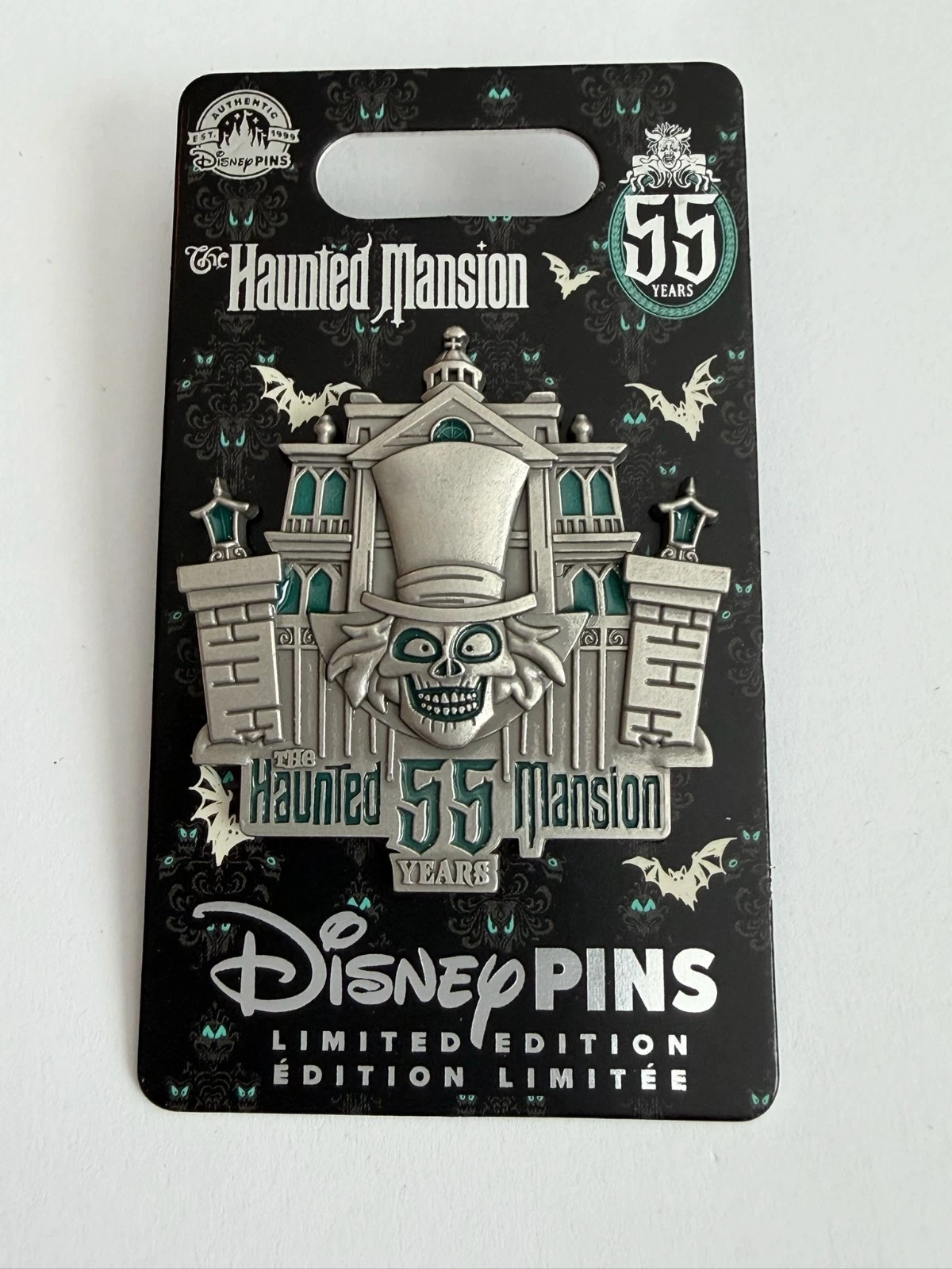 55th Anniversary 55 Years Haunted Mansion Hatbox Ghost LE Disney Pin B