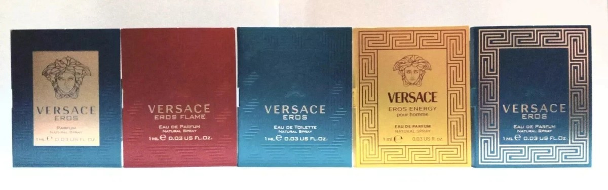 LOT of 5~Versace EROS FLAME EROS EDT EDP EROS PARFUM ENERGY~ MEN